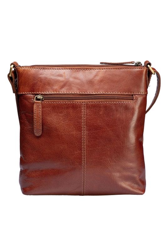 Springfield Axelväska skinn cognac