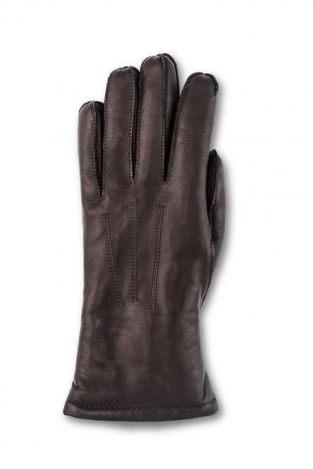 Huvudbild Börjesson Damhandske Bukarest lammpälsfoder brun