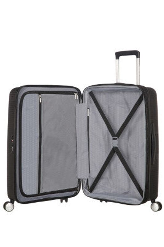 American Tourister SOUNDBOX SPINNER 77/28 TSA EXP BAS SVART