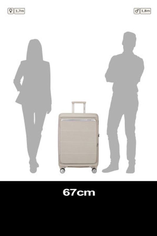 Samsonite PARALUX HS SP67/24 EXP MEDIUM SP STONE GREY