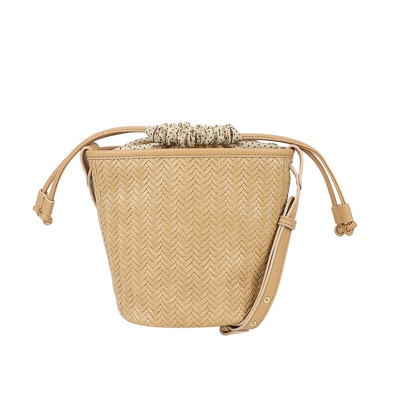 Ulrika Design Bucketbag Braid camel